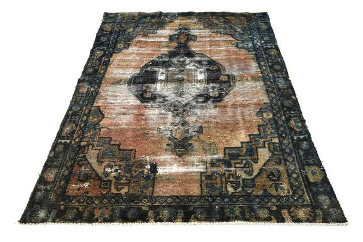 120cm x 175cm Handgeknüpft Ultra Vintage Persisch Wolle Teppich