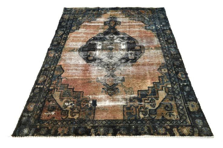 Detailansicht von 120cm x 175cm Handgeknüpft Ultra Vintage Persisch Wolle Teppich