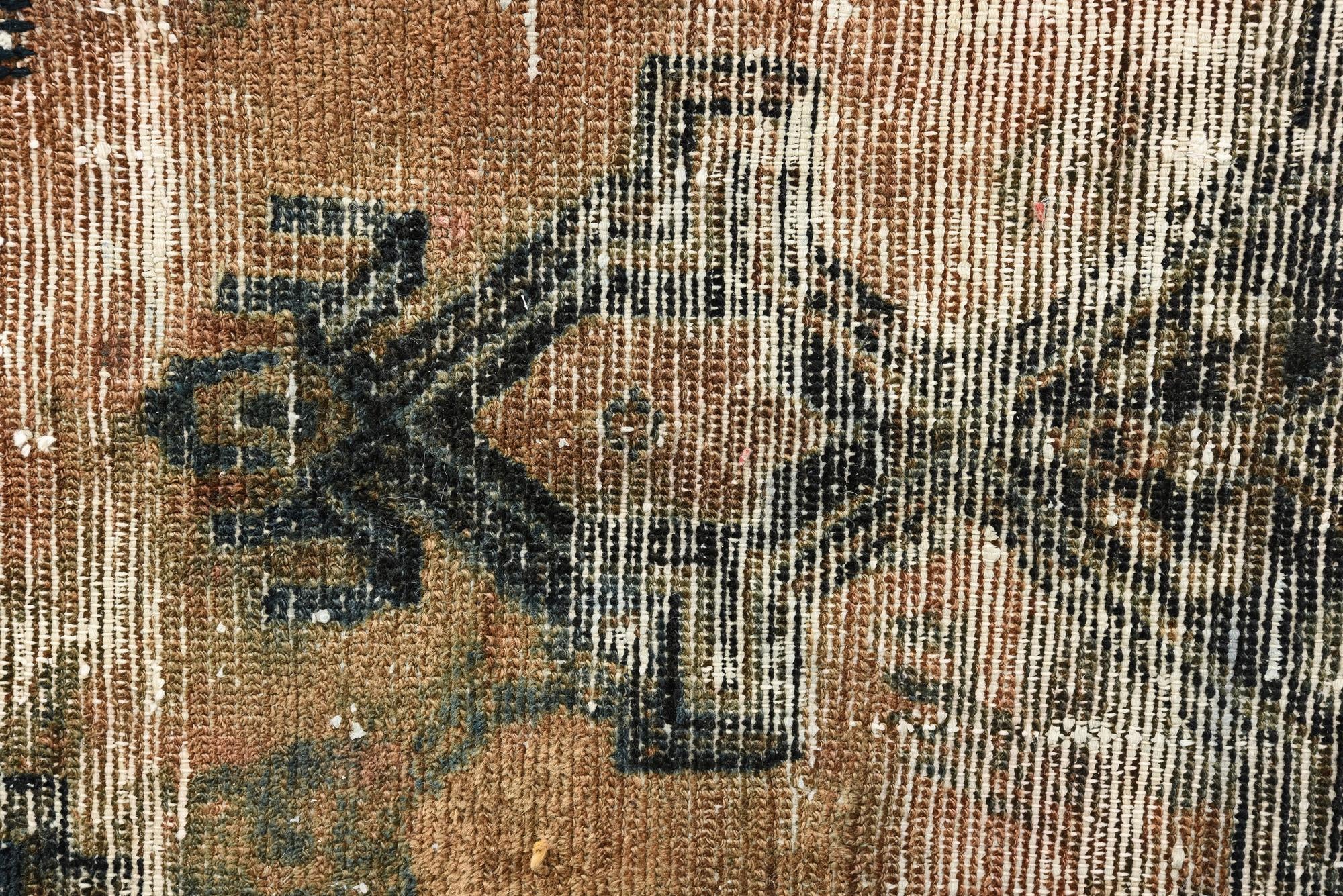 4' x 5' 9 Hand Knotted Ultra Vintage Persian Wool Rug