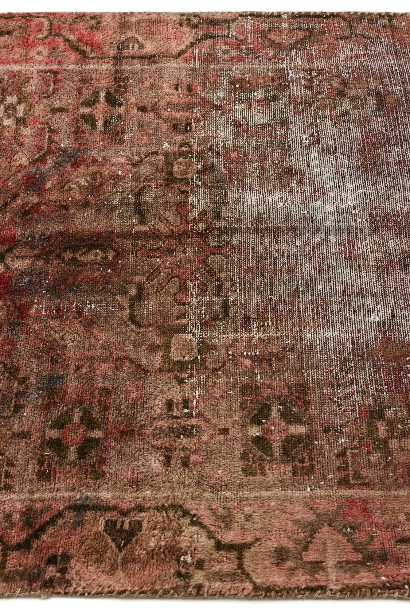 3' 7 x 4' 7 Hand Knotted Ultra Vintage Persian Wool Rug