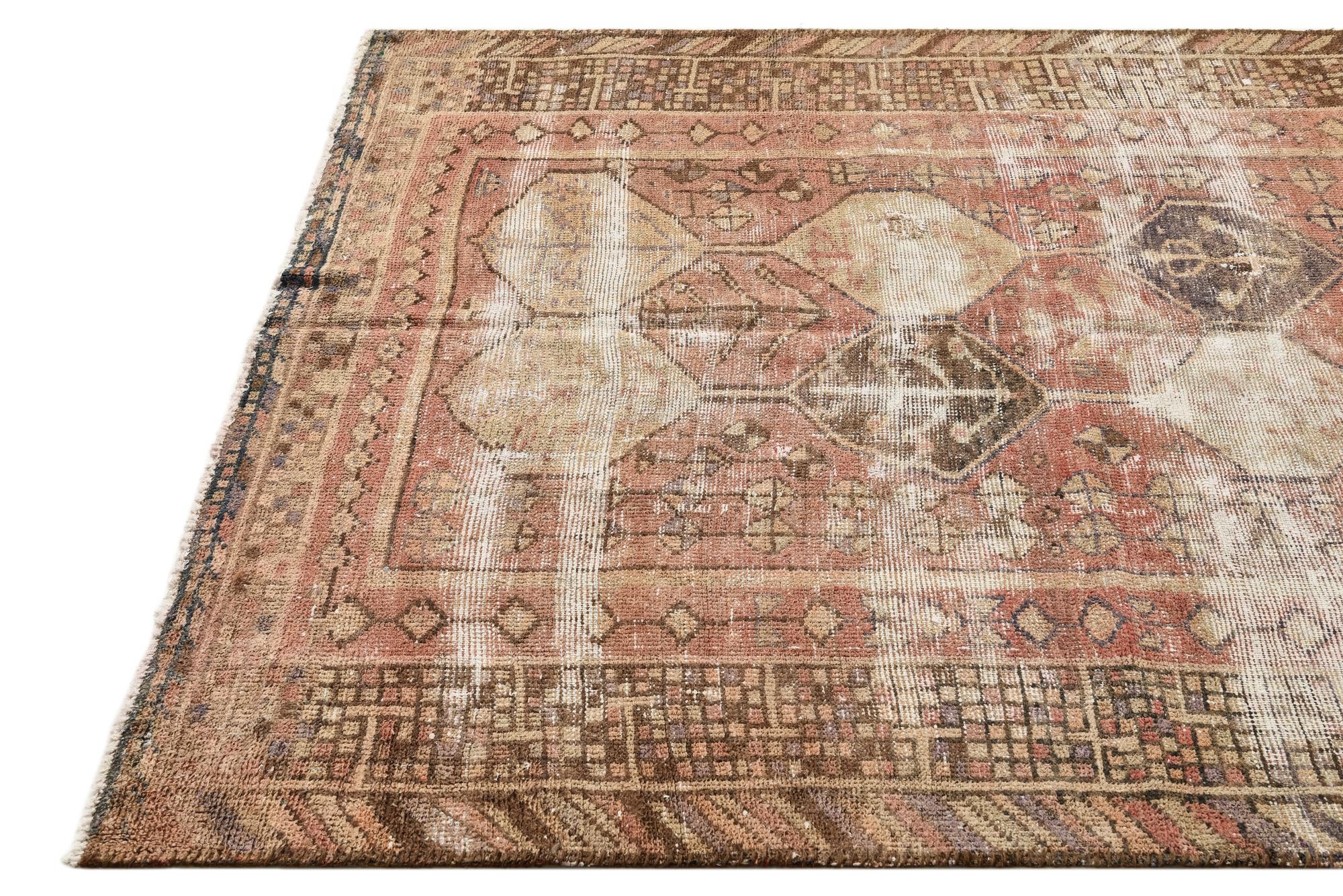 4' 8 x 6' 5 Hand Knotted Ultra Vintage Persian Wool Rug