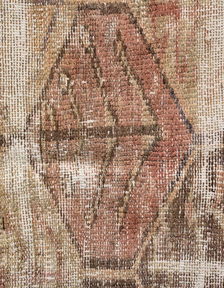 Detail image of 4' 8 x 6' 5  Hand Knotted Ultra Vintage Persian Wool Rug