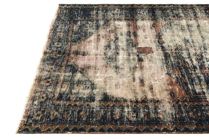 130cm x 195cm Handgeknüpft Ultra Vintage Persisch Wolle Teppich