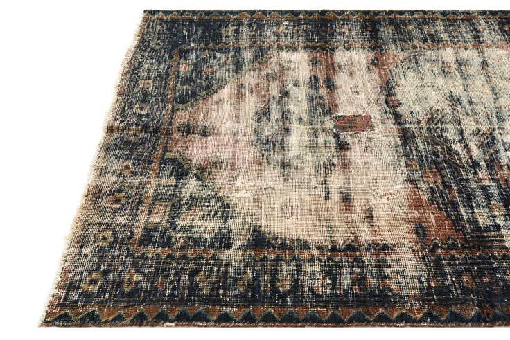 Detailansicht von 130cm x 195cm Handgeknüpft Ultra Vintage Persisch Wolle Teppich