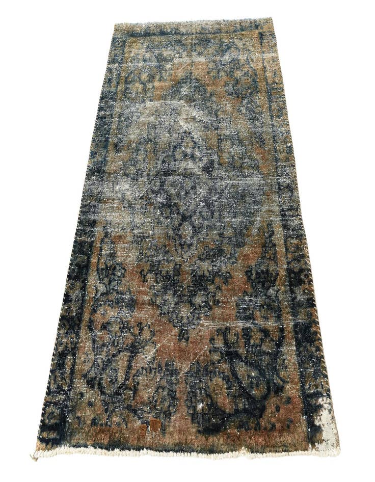 Detail image of 4' x 5' 10  Hand Knotted Ultra Vintage Persian Wool Rug