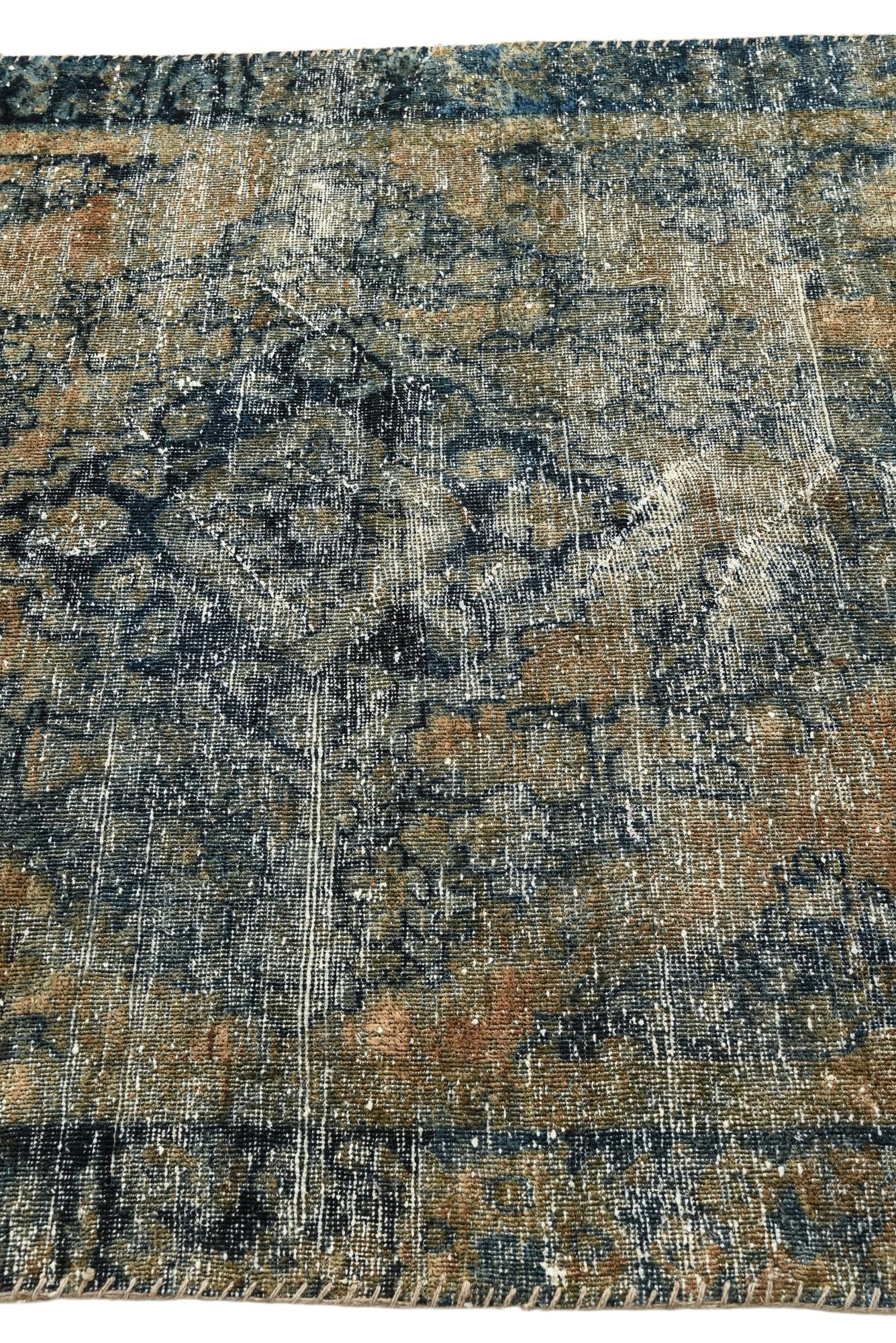 4' x 5' 10 Hand Knotted Ultra Vintage Persian Wool Rug