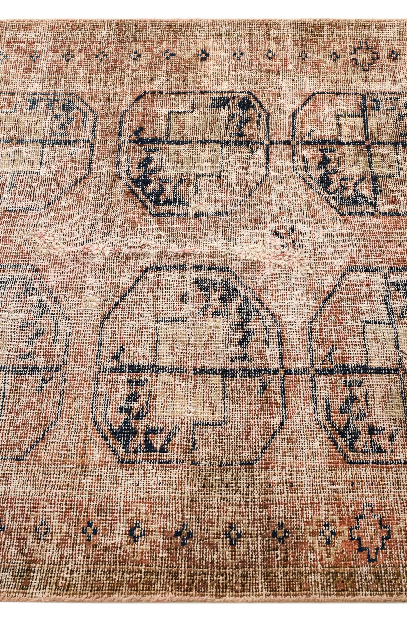 3' 5 x 5' 10 Hand Knotted Ultra Vintage Persian Wool Rug
