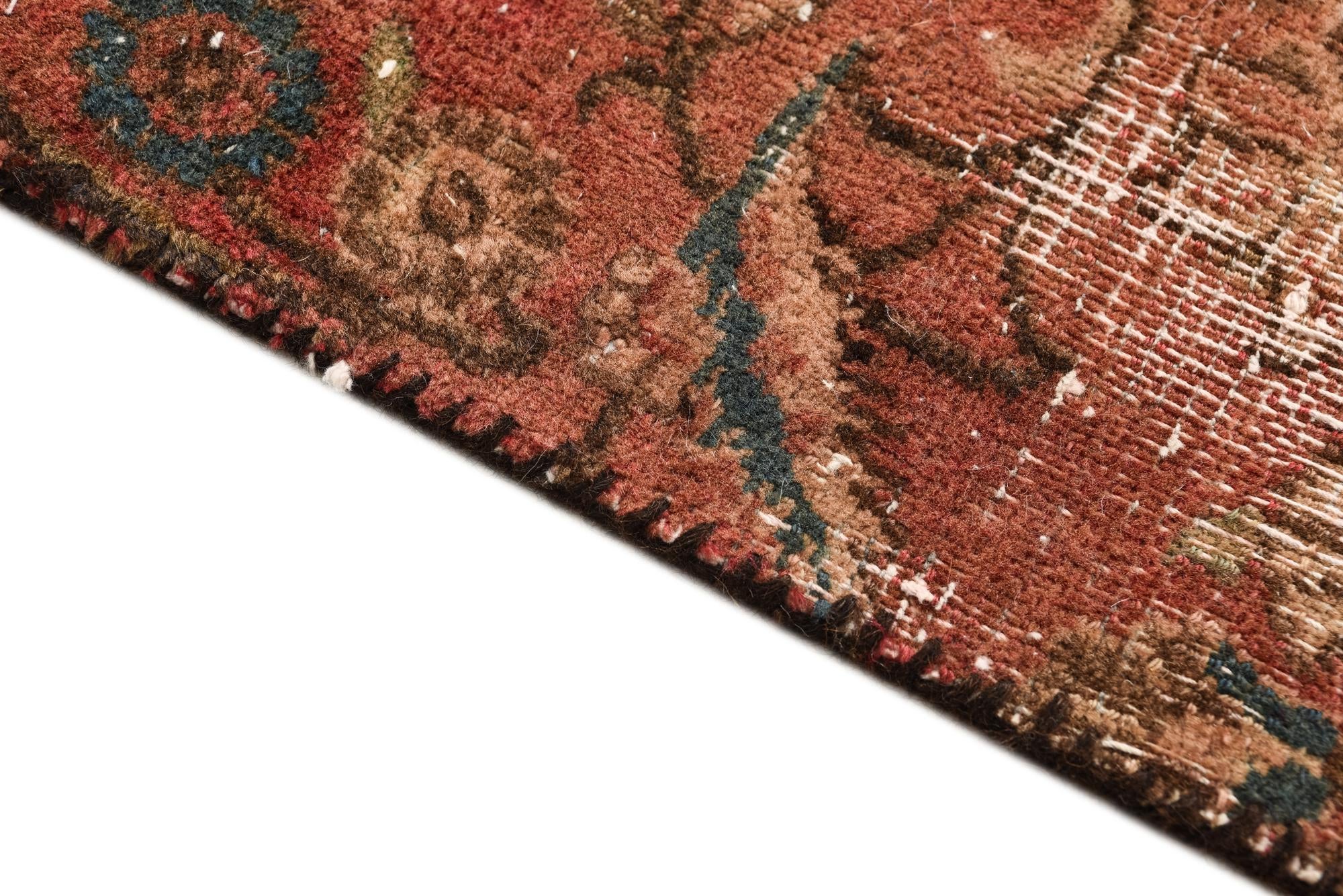 4' 3 x 5' Hand Knotted Ultra Vintage Persian Wool Rug