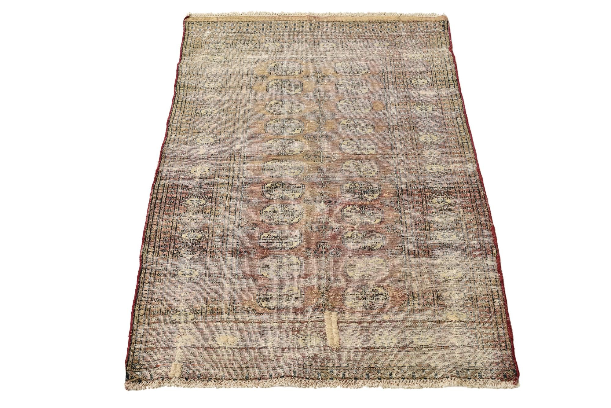 3' x 5' Hand Knotted Ultra Vintage Persian Wool Rug