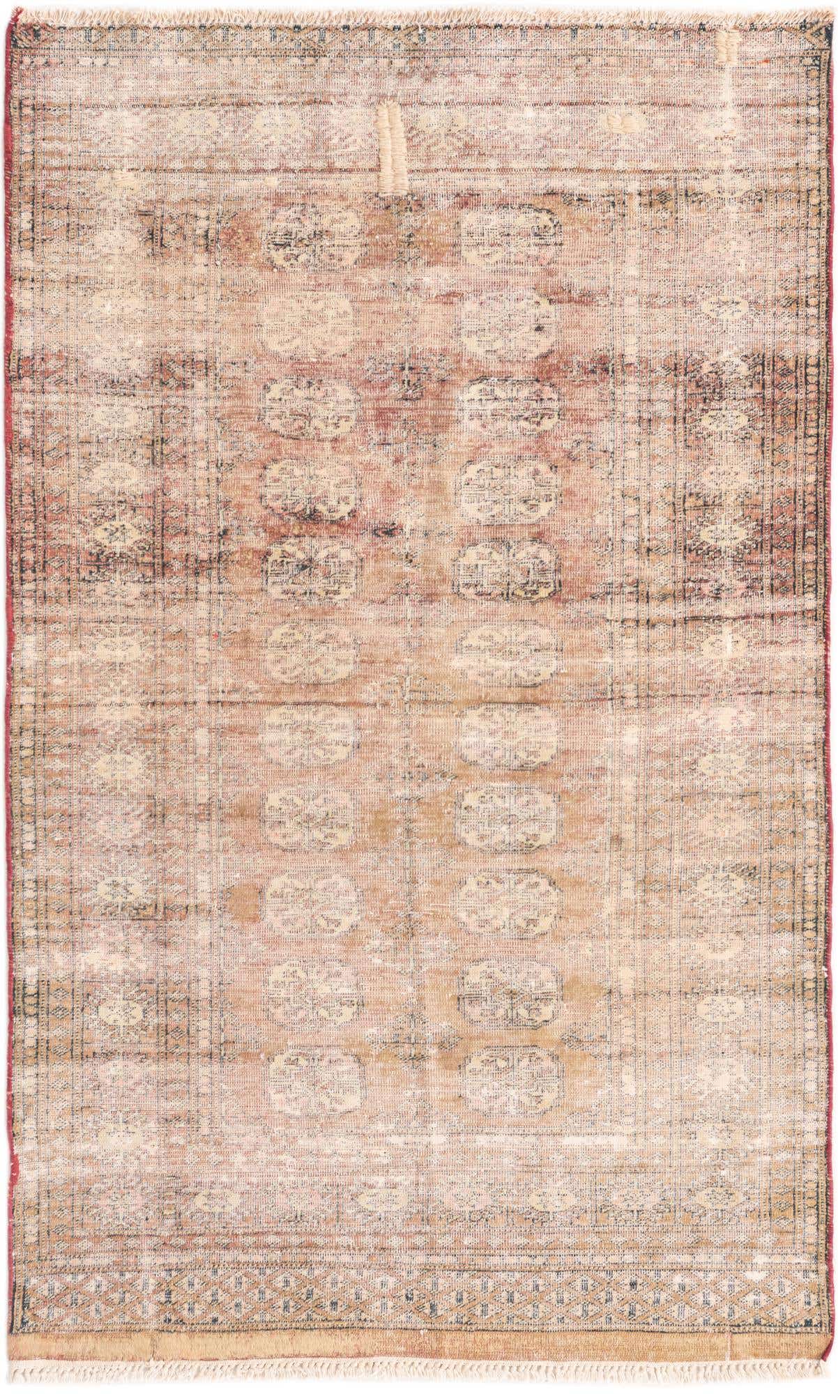 3' x 5' Hand Knotted Ultra Vintage Persian Wool Rug