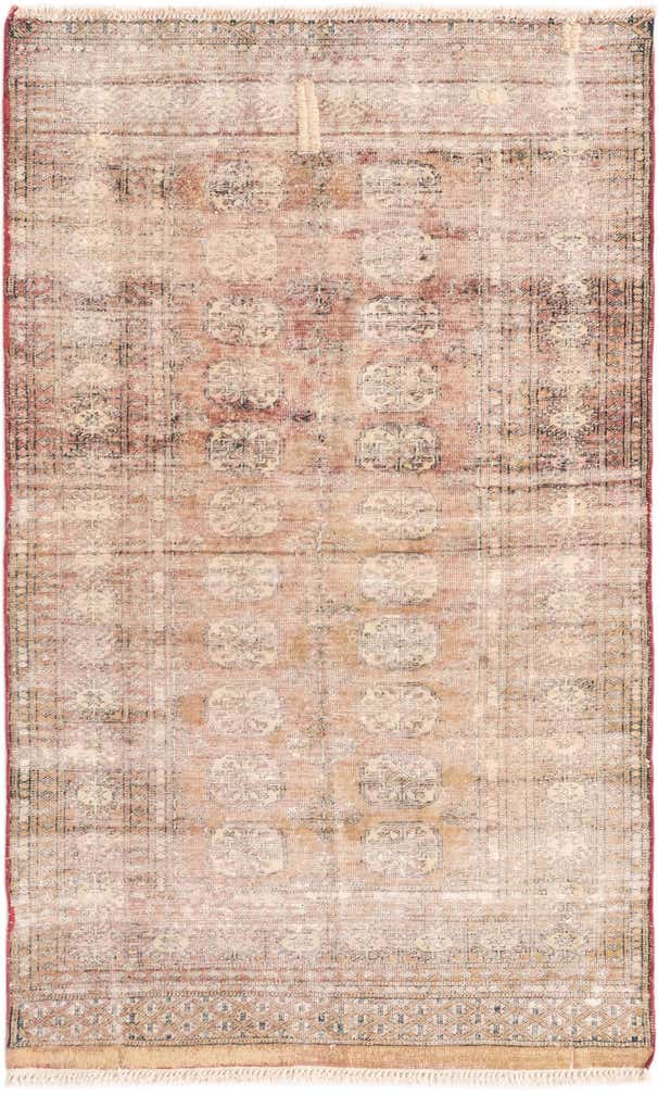 3' x 5' Hand Knotted Ultra Vintage Persian Wool Rug