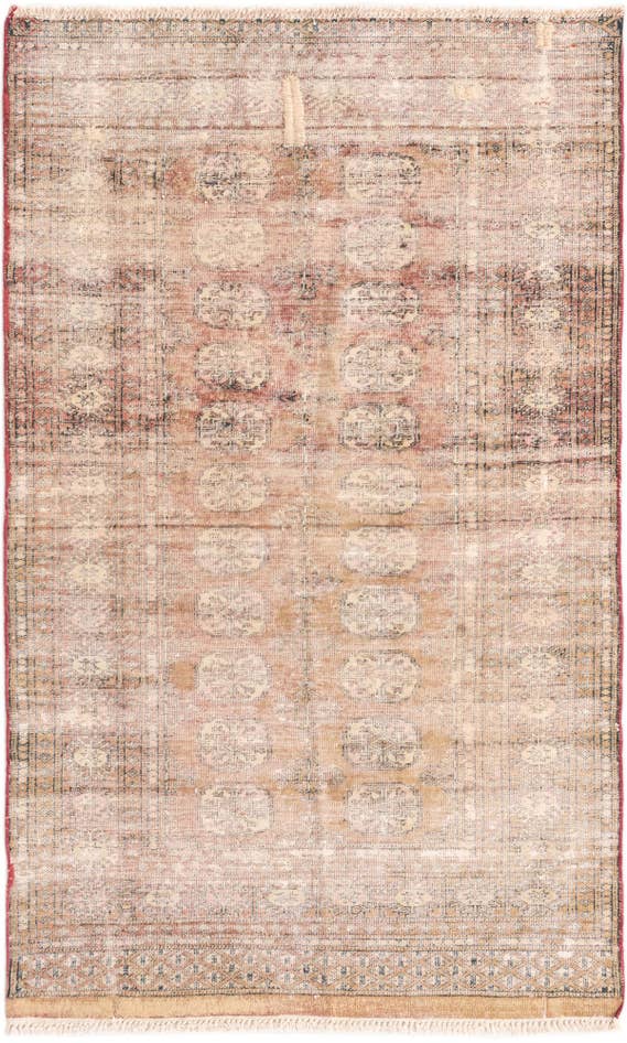 Detail image of 3' x 5' Hand Knotted Ultra Vintage Persian Wool Rug