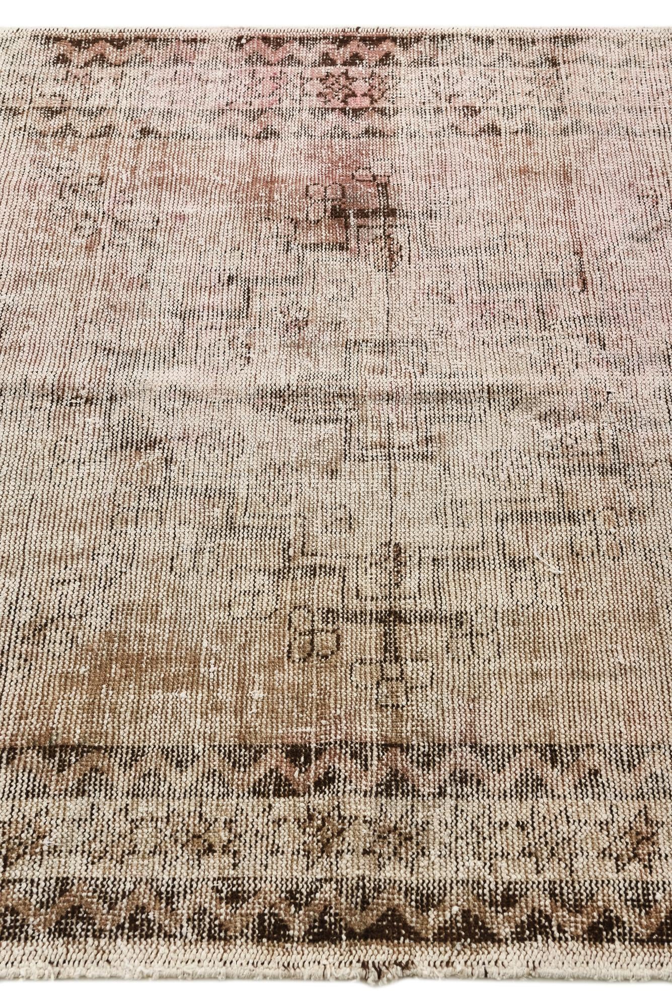 4' x 6' 5 Hand Knotted Ultra Vintage Persian Wool Rug