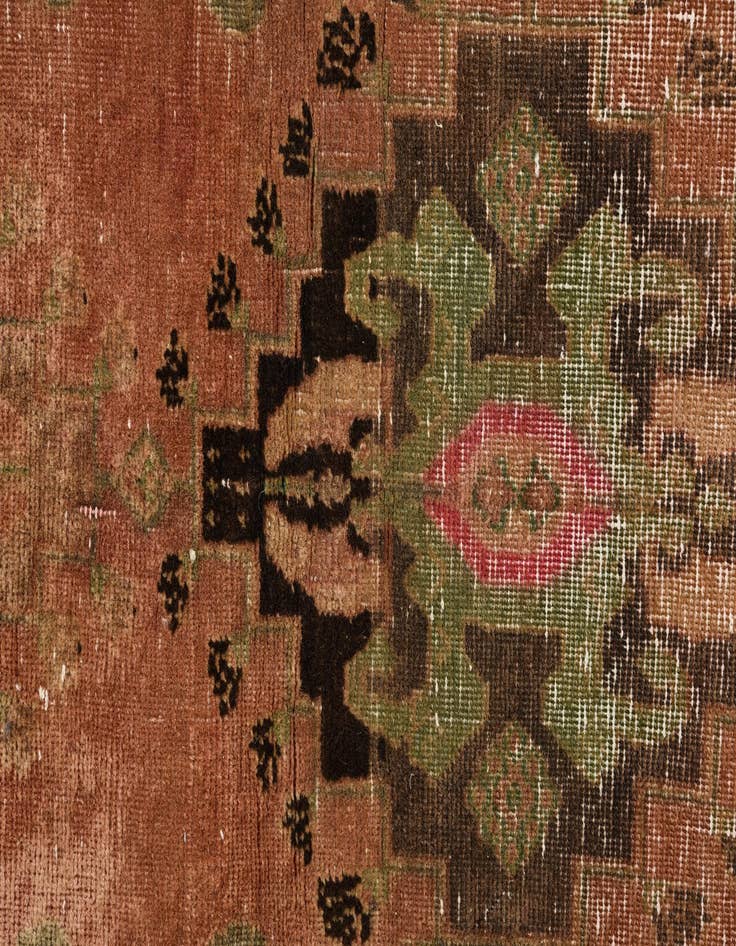 Detail image of 3' 2 x 4' 10 Hand Knotted Ultra Vintage Persian Wool Rug
