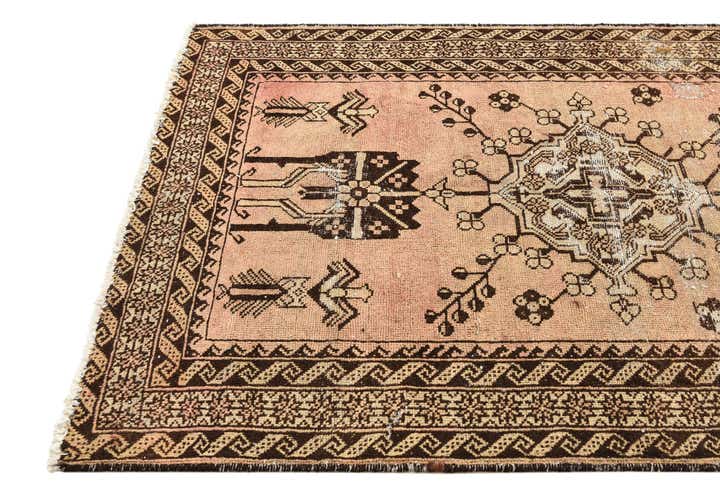 4' x 6' 4 Hand Knotted Ultra Vintage Persian Wool Rug