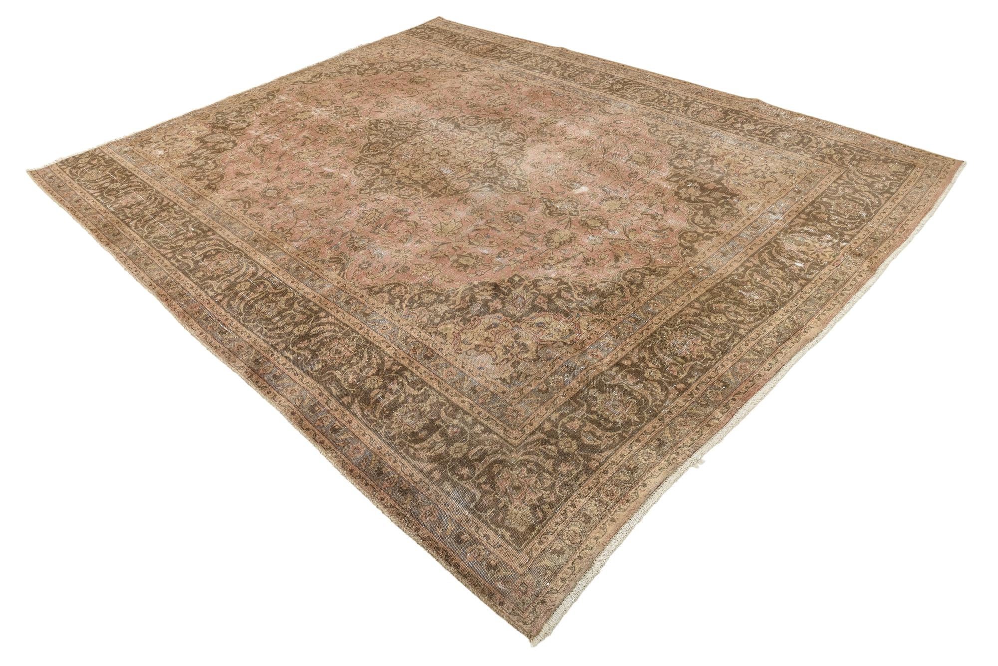 8' 3 x 10' 1 Hand Knotted Ultra Vintage Persian Wool Rug