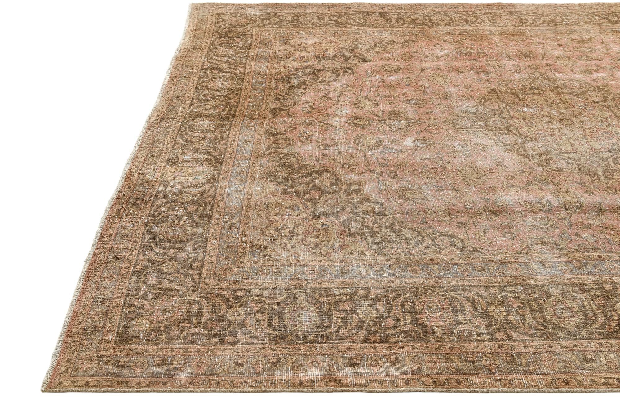 8' 3 x 10' 1 Hand Knotted Ultra Vintage Persian Wool Rug