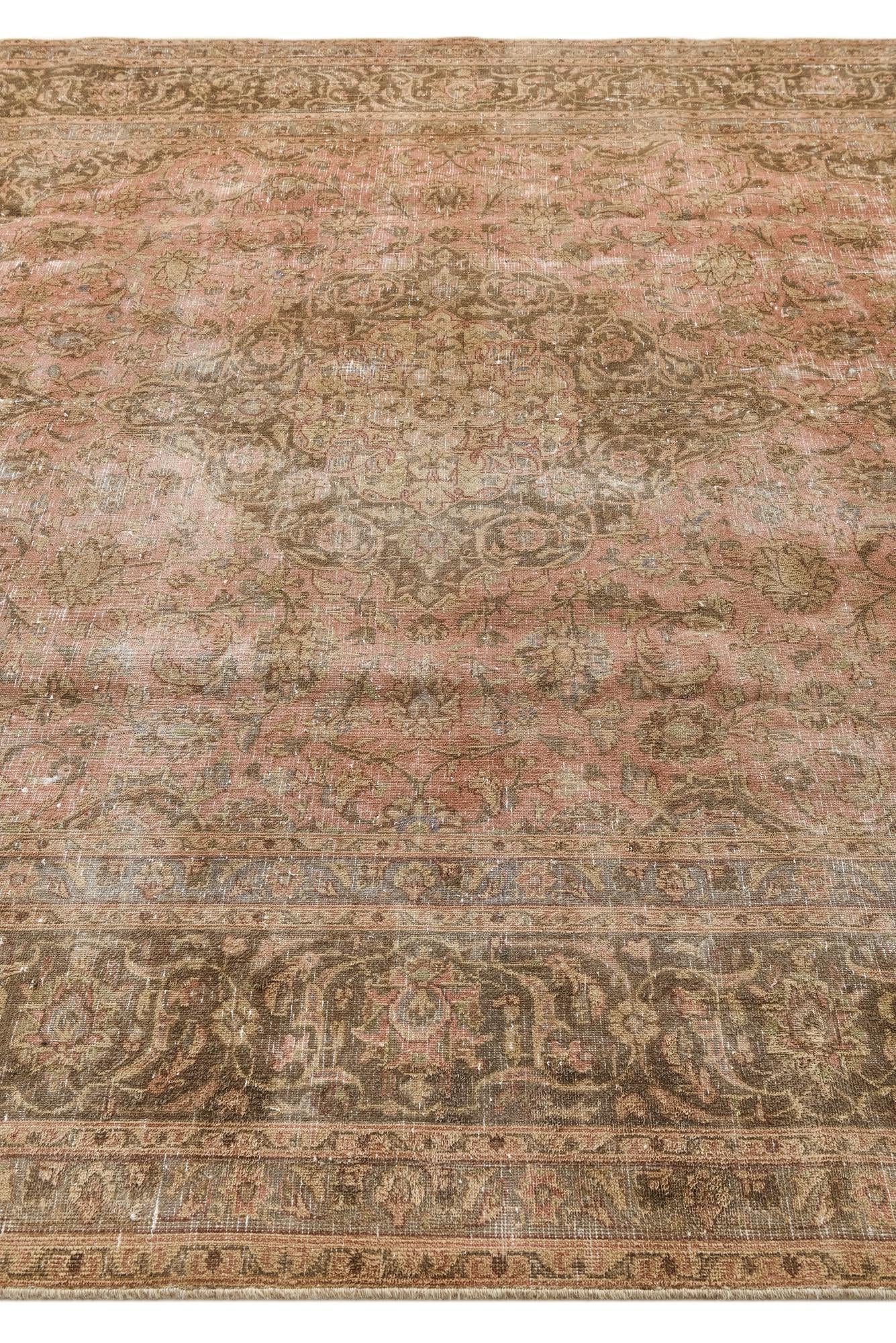 8' 3 x 10' 1 Hand Knotted Ultra Vintage Persian Wool Rug