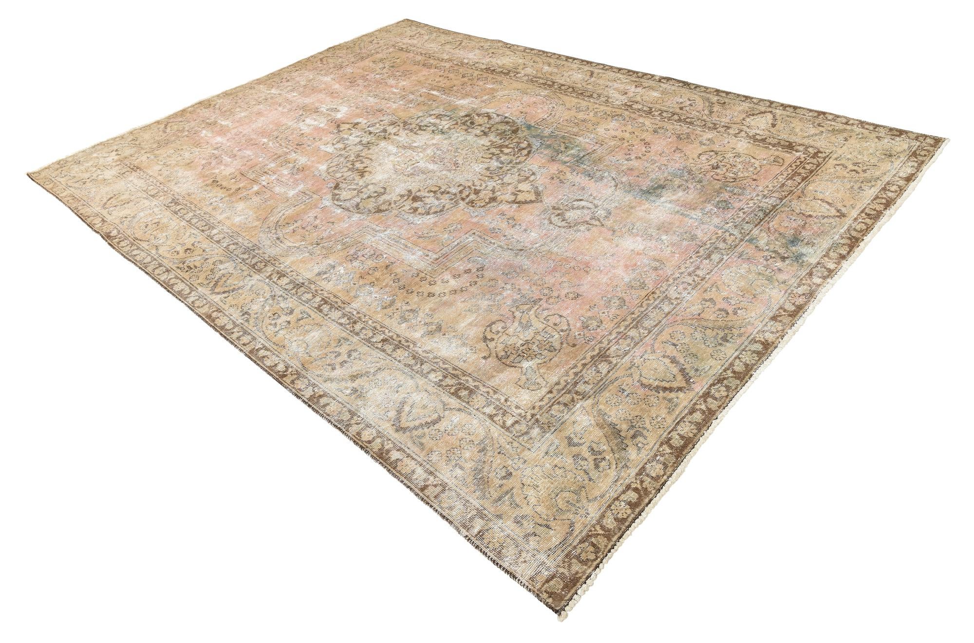 7' 10 x 11' Hand Knotted Ultra Vintage Persian Wool Rug