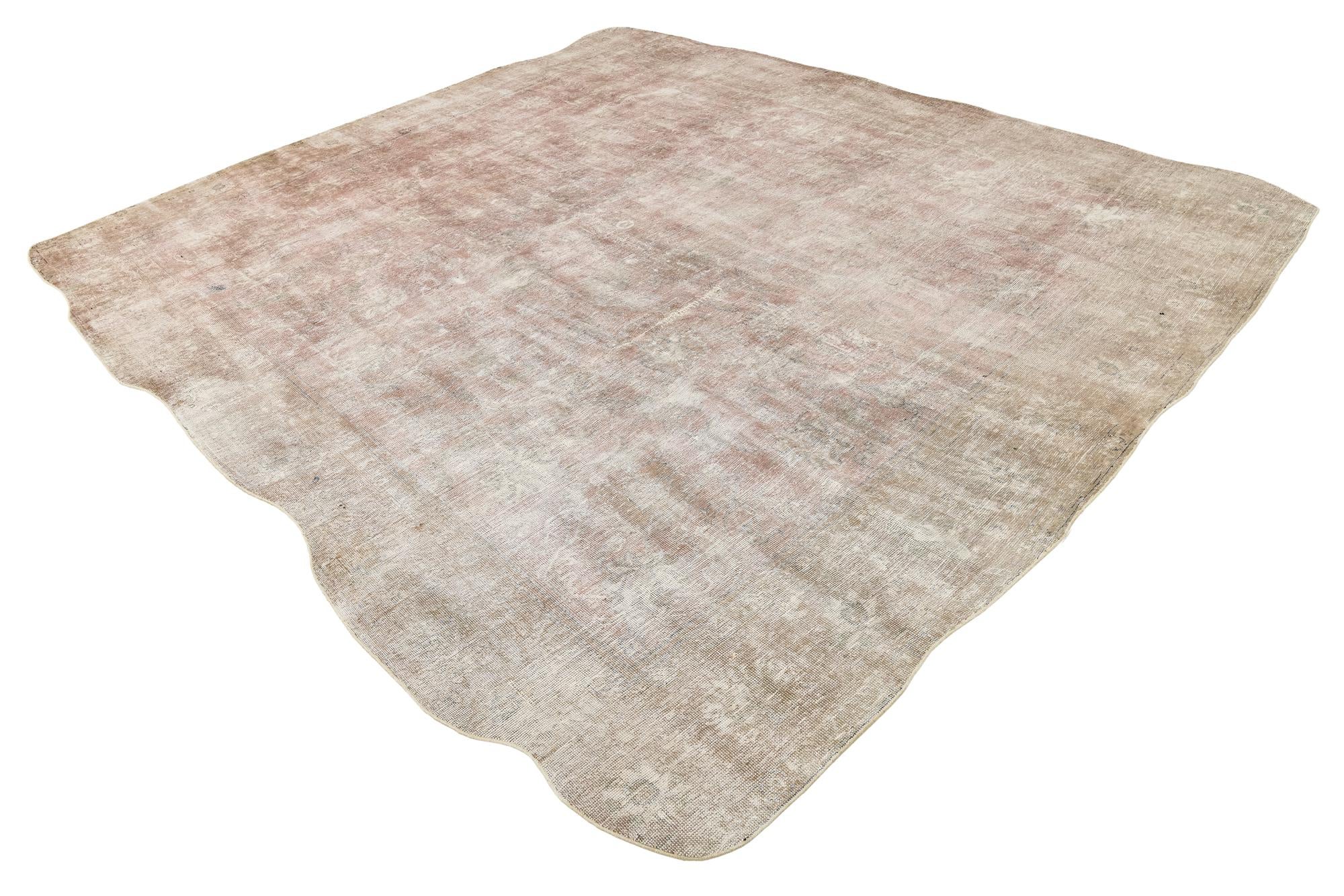 9' 6 x 11' Hand Knotted Ultra Vintage Persian Wool Rug