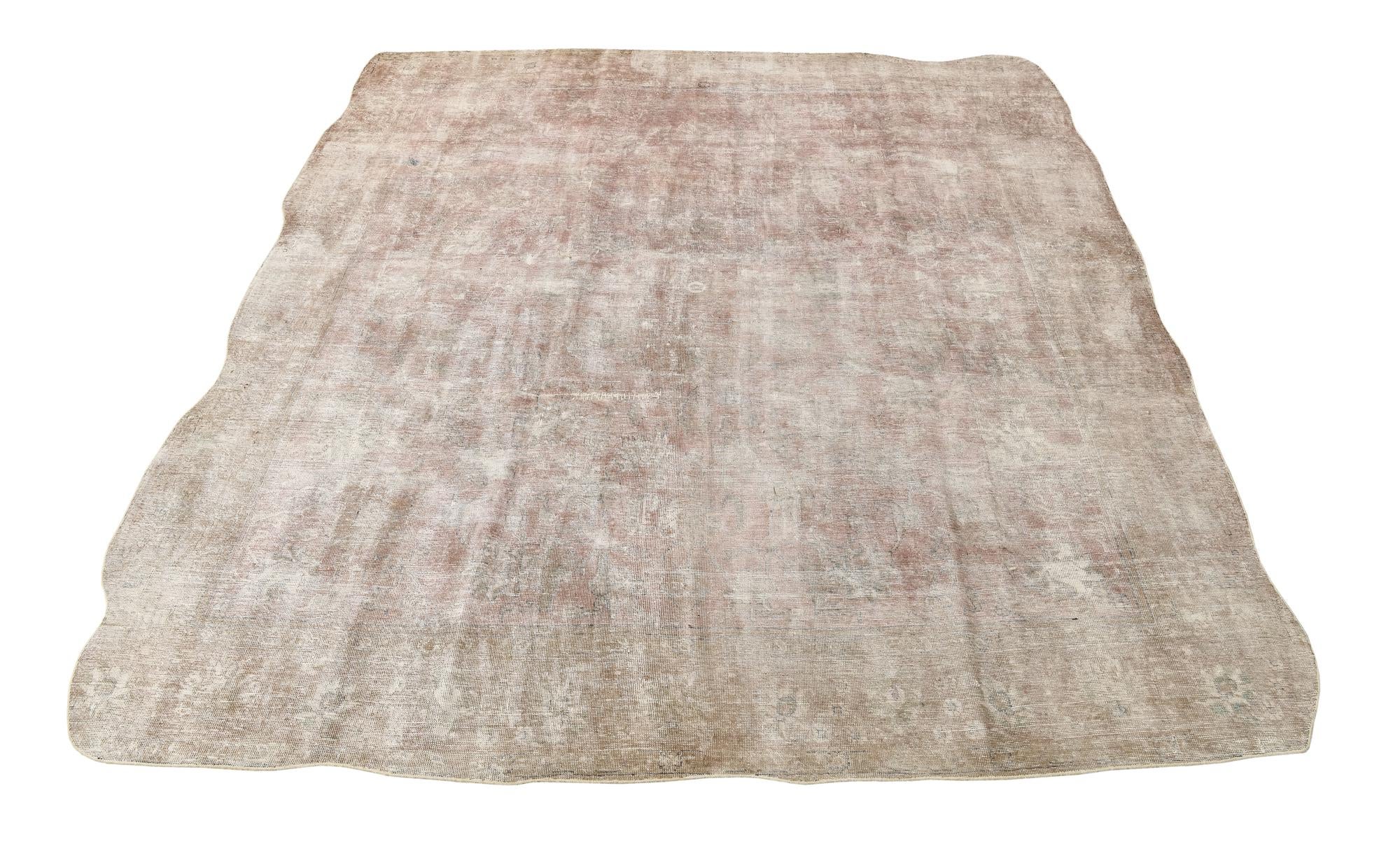 9' 6 x 11' Hand Knotted Ultra Vintage Persian Wool Rug