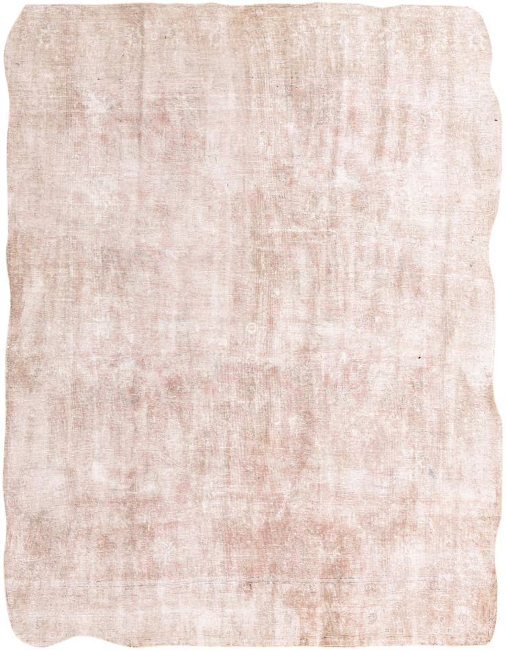 Detail image of 9' 6 x 11' Hand Knotted Ultra Vintage Persian Wool Rug