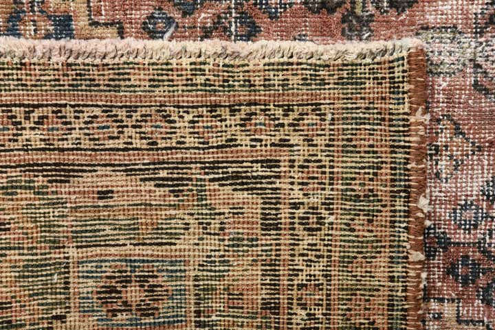 275cm x 370cm Handgeknoopt Ultra Vintage Perzisch Wol Vloerkleed