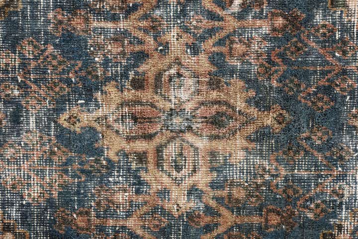 275cm x 370cm Handgeknoopt Ultra Vintage Perzisch Wol Vloerkleed