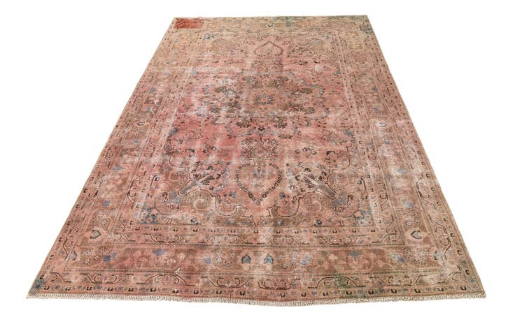 Detailansicht von 200cm x 290cm Handgeknüpft Ultra Vintage Persisch Wolle Teppich