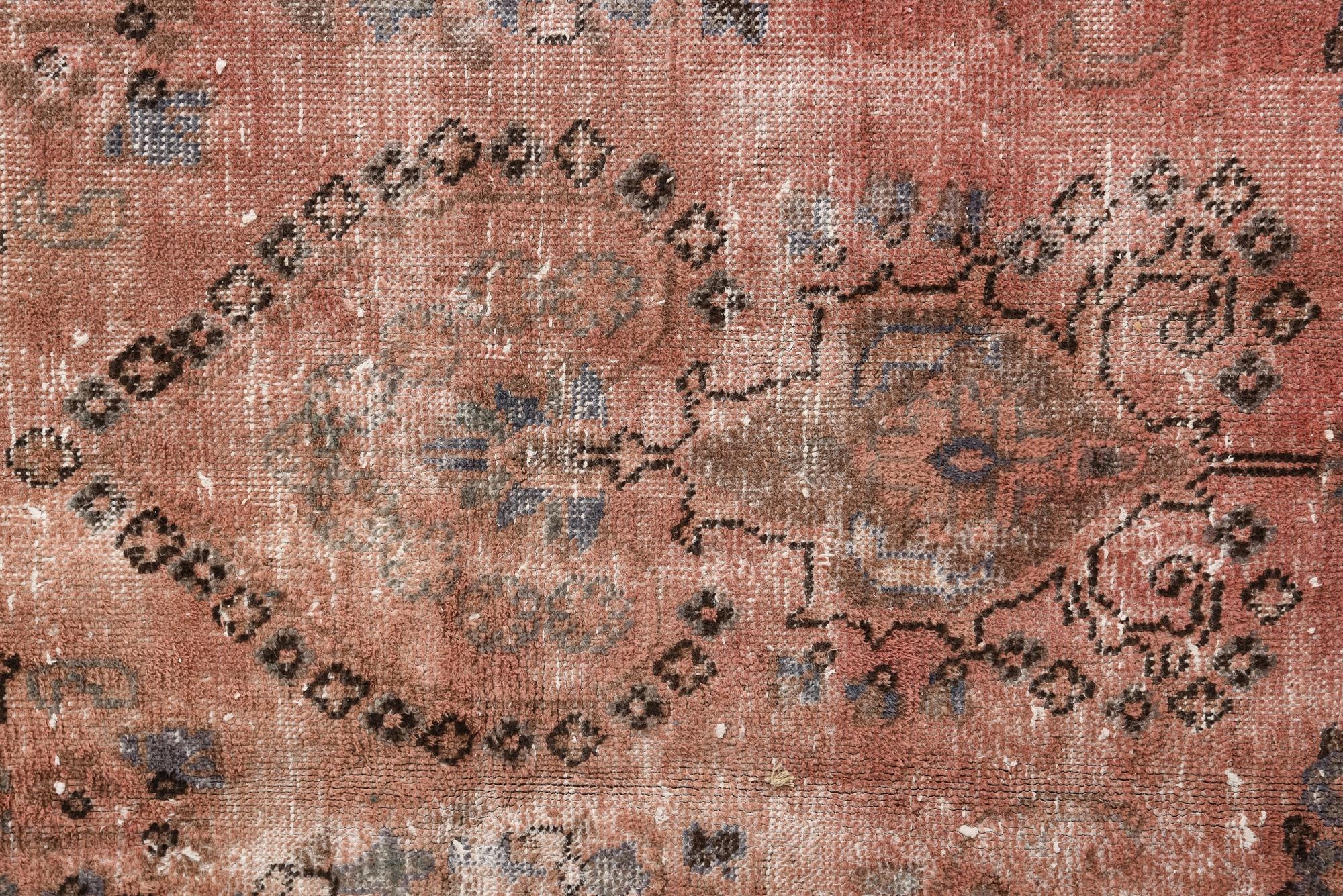 6' 6 x 9' 6 Hand Knotted Ultra Vintage Persian Wool Rug
