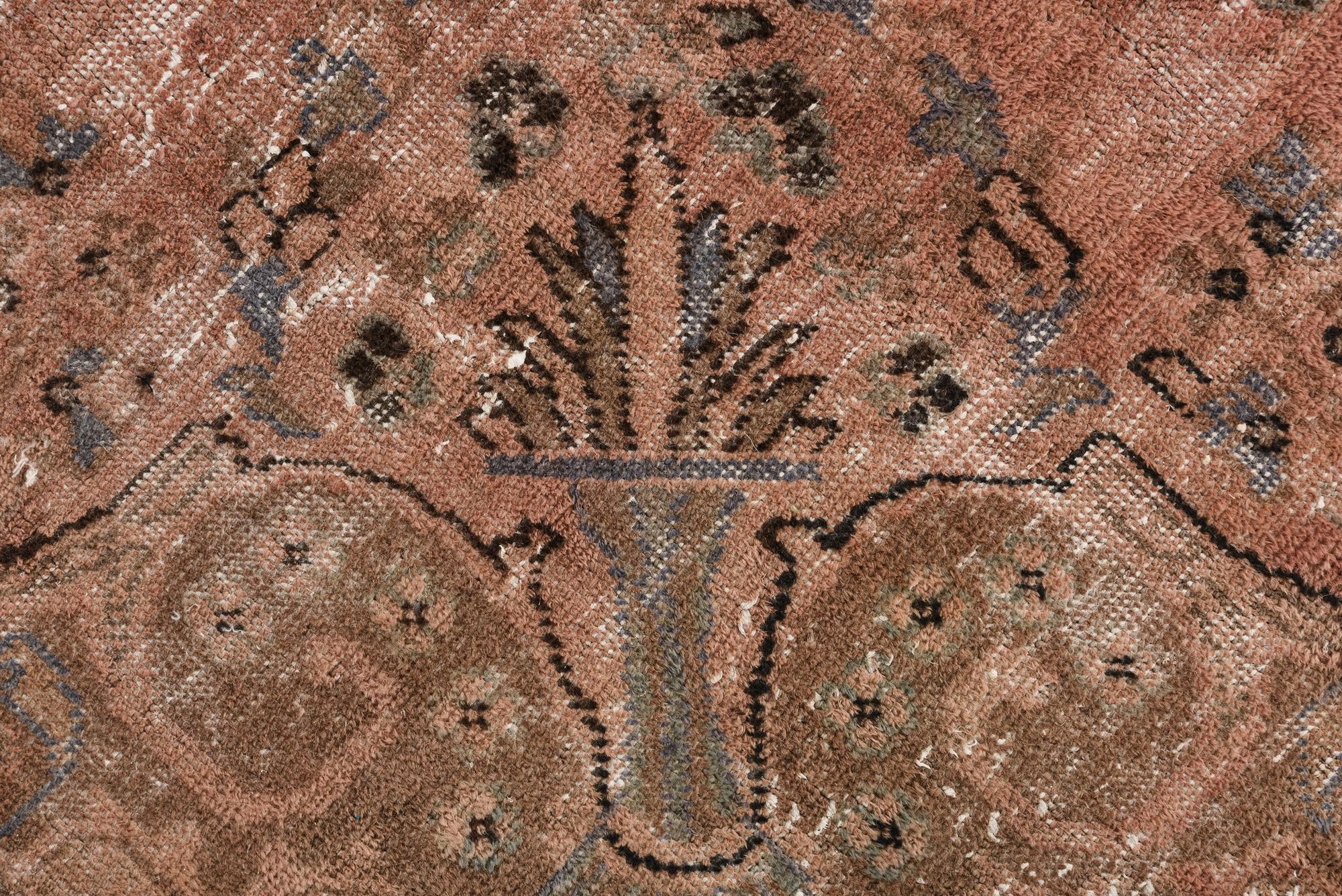 6' 6 x 9' 6 Hand Knotted Ultra Vintage Persian Wool Rug
