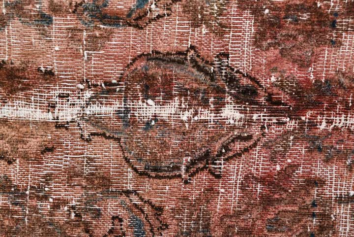 6' 2 x 9' 10 Hand Knotted Ultra Vintage Persian Wool Rug