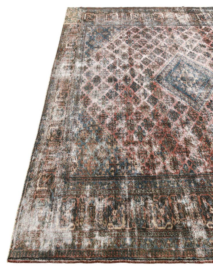 Detail image of 9' x 12' 1  Hand Knotted Ultra Vintage Persian Wool Rug