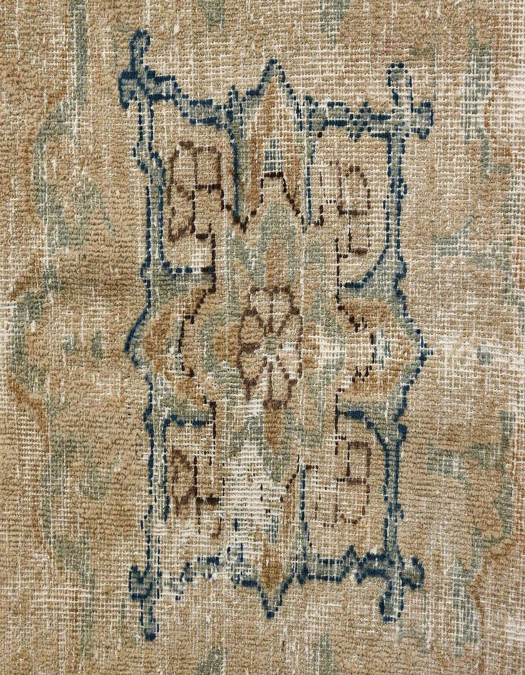 Detail image of 8' 9 x 11' 6  Hand Knotted Ultra Vintage Persian Wool Rug