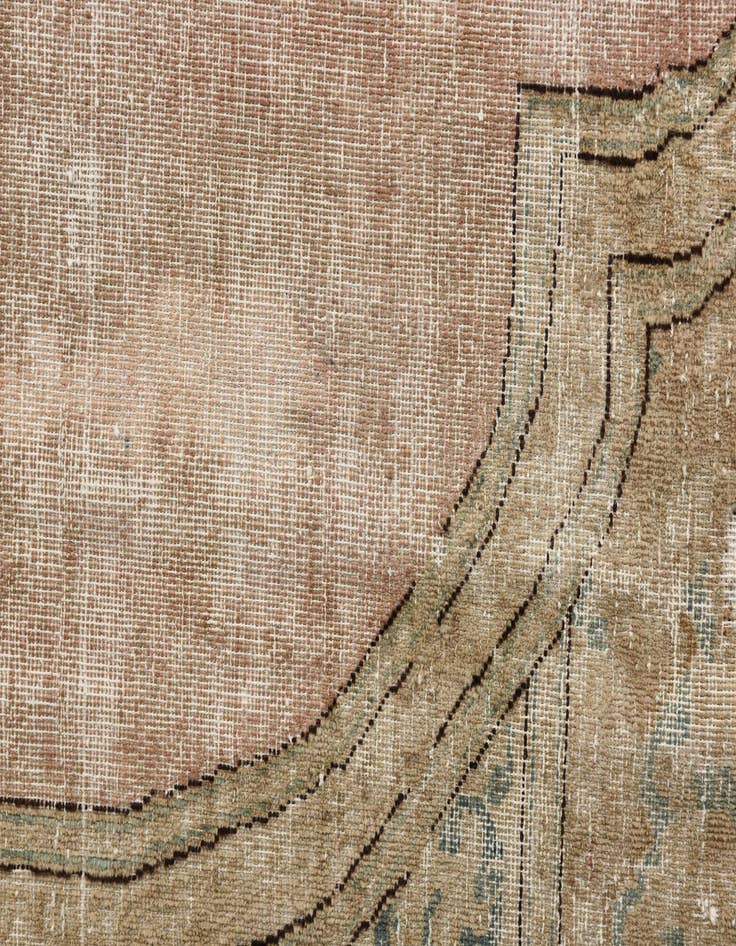 Detail image of 8' 9 x 11' 6  Hand Knotted Ultra Vintage Persian Wool Rug