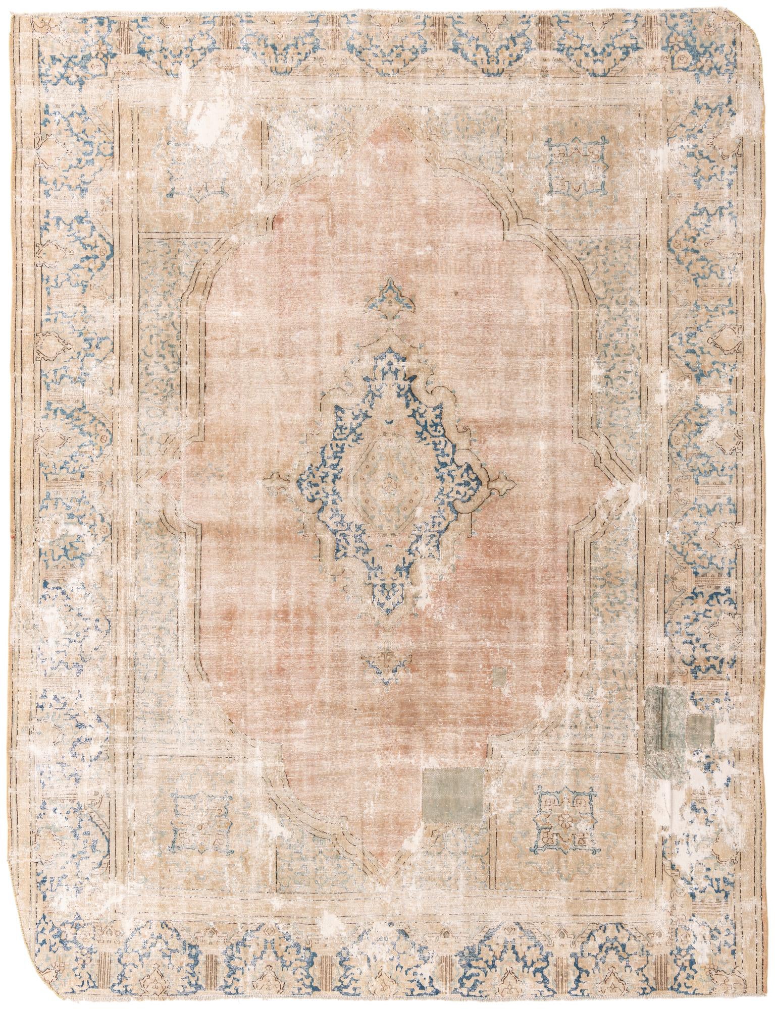 8' 9 x 11' 6 Hand Knotted Ultra Vintage Persian Wool Rug
