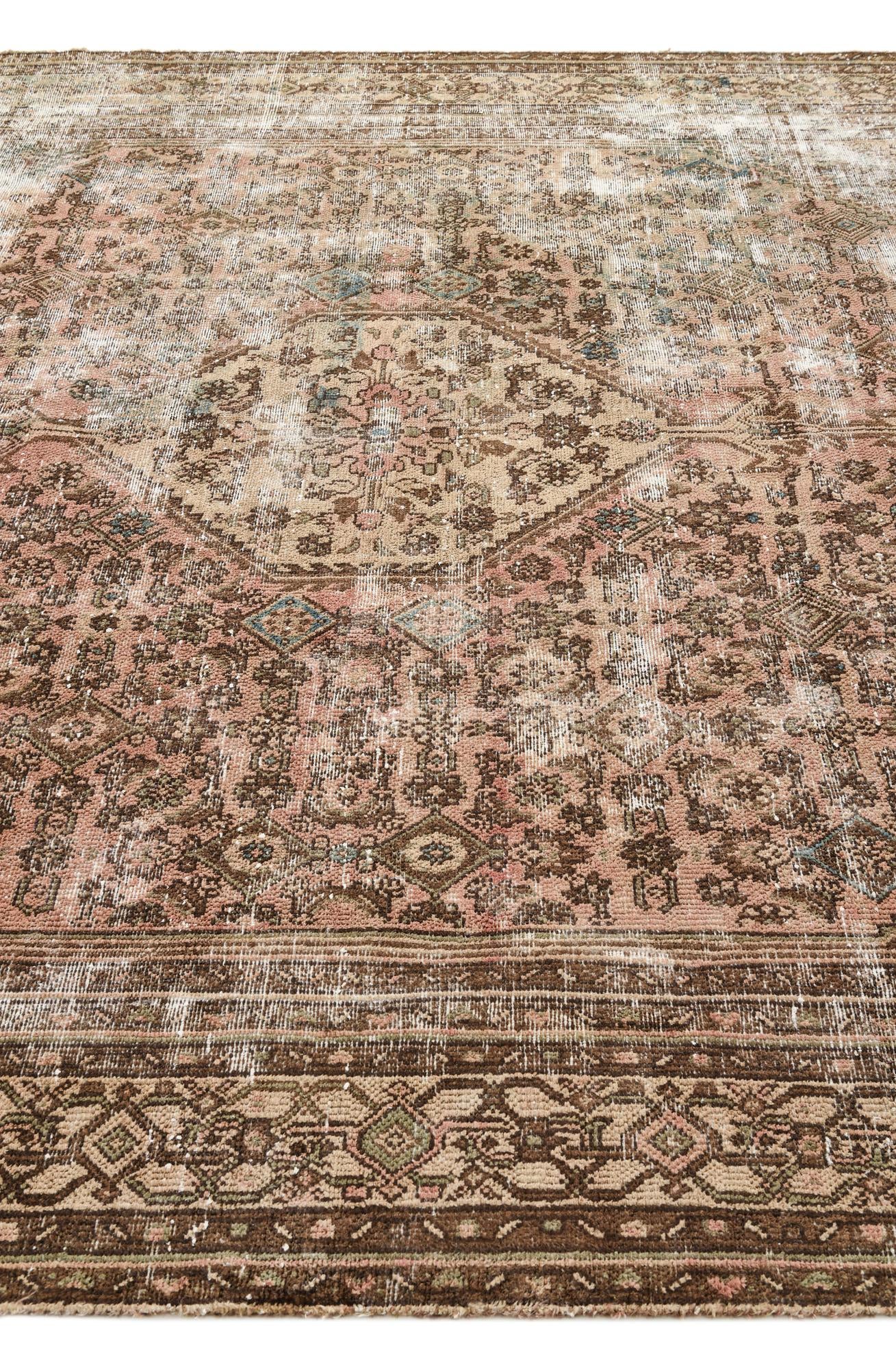 8' 2 x 11' 9 Hand Knotted Ultra Vintage Persian Wool Rug