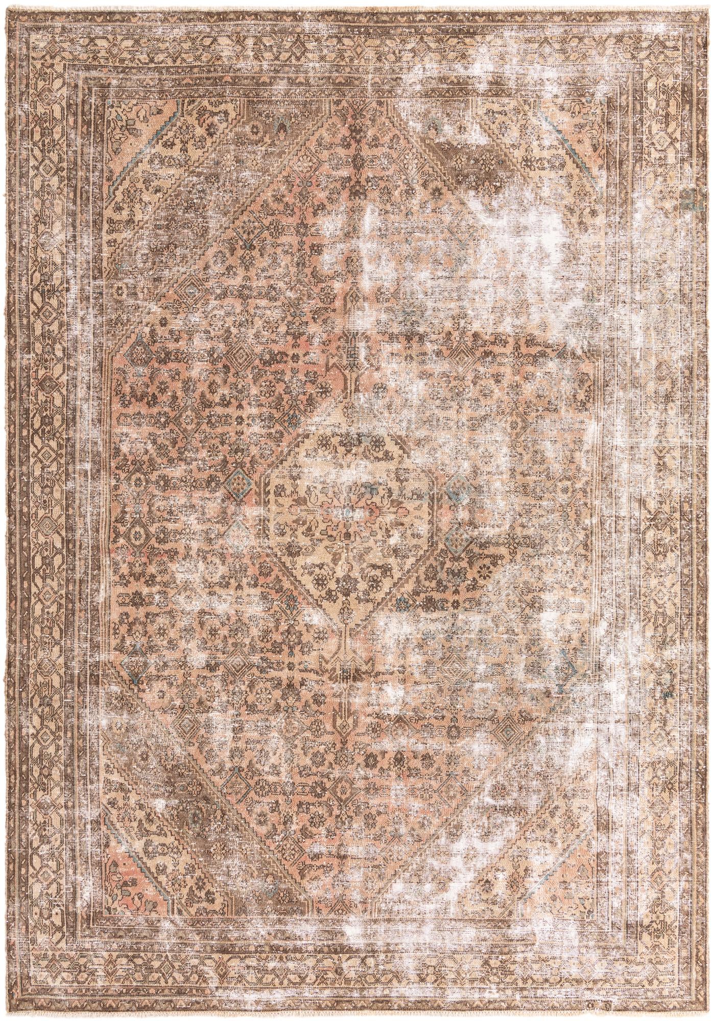 8' 2 x 11' 9 Hand Knotted Ultra Vintage Persian Wool Rug