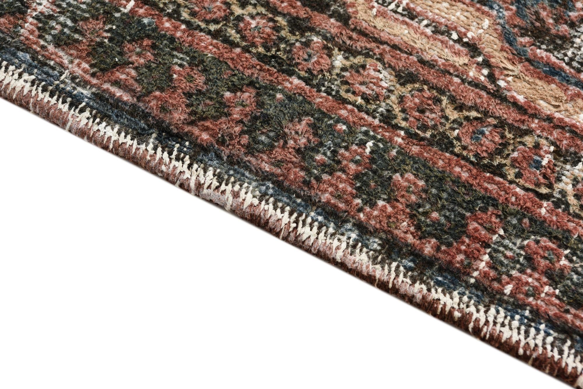 7' 3 x 10' 4 Hand Knotted Ultra Vintage Persian Wool Rug