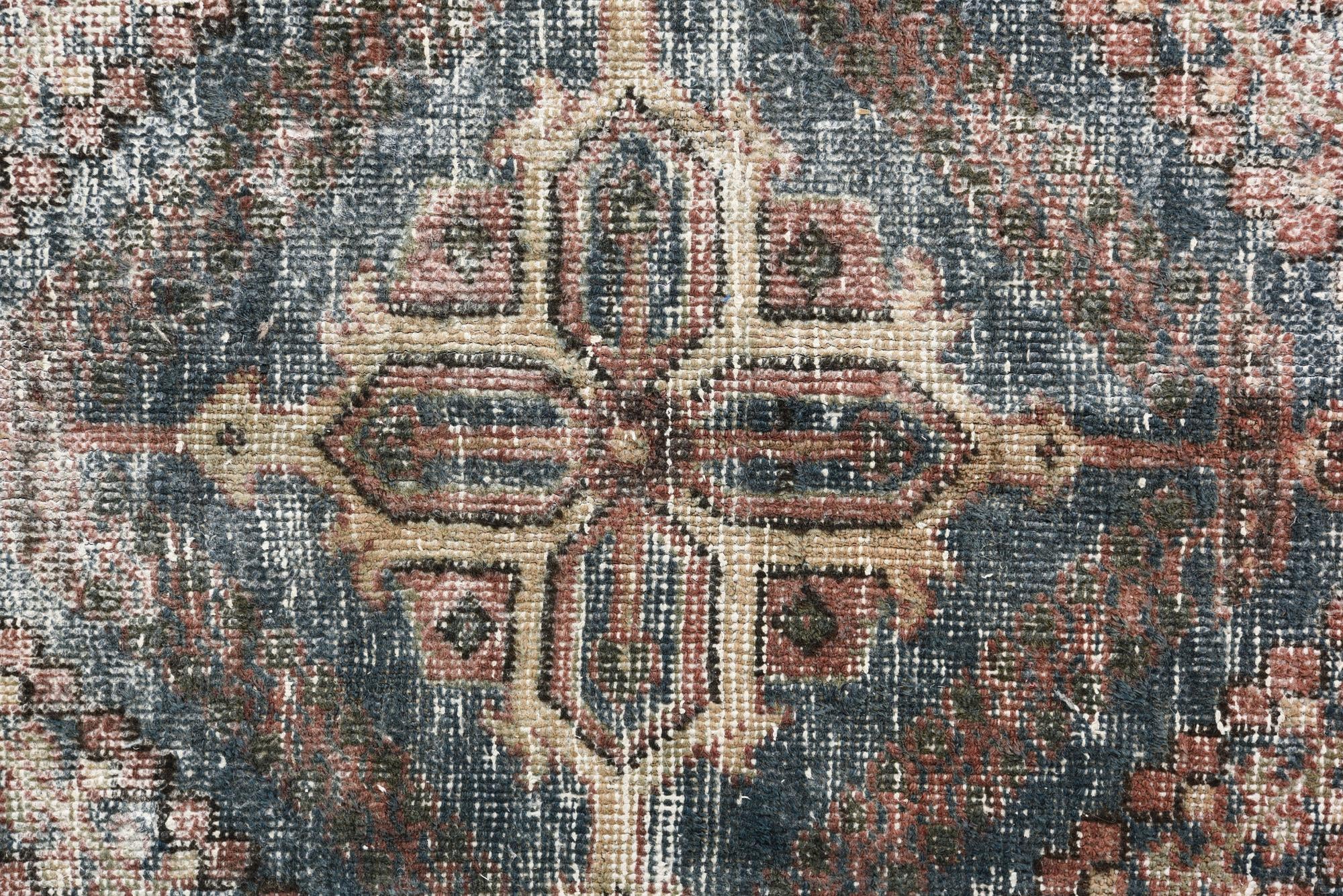 7' 3 x 10' 4 Hand Knotted Ultra Vintage Persian Wool Rug