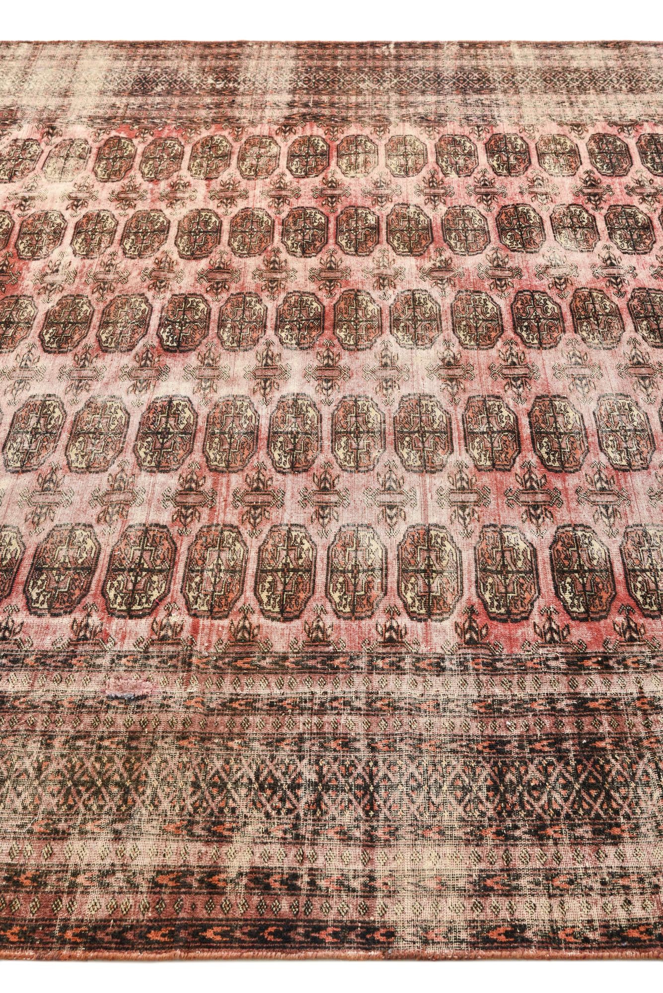 6' 10 x 8' 7 Hand Knotted Ultra Vintage Persian Wool Rug