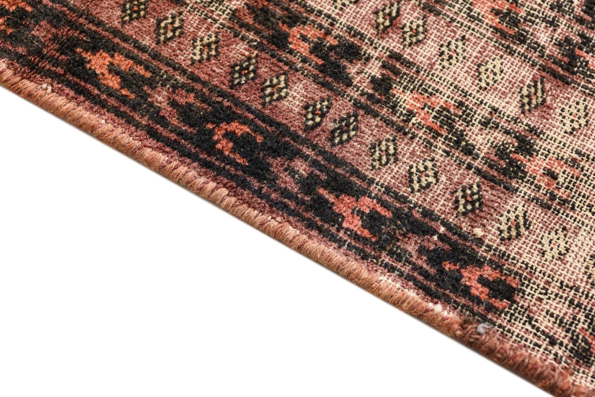 6' 10 x 8' 7 Hand Knotted Ultra Vintage Persian Wool Rug