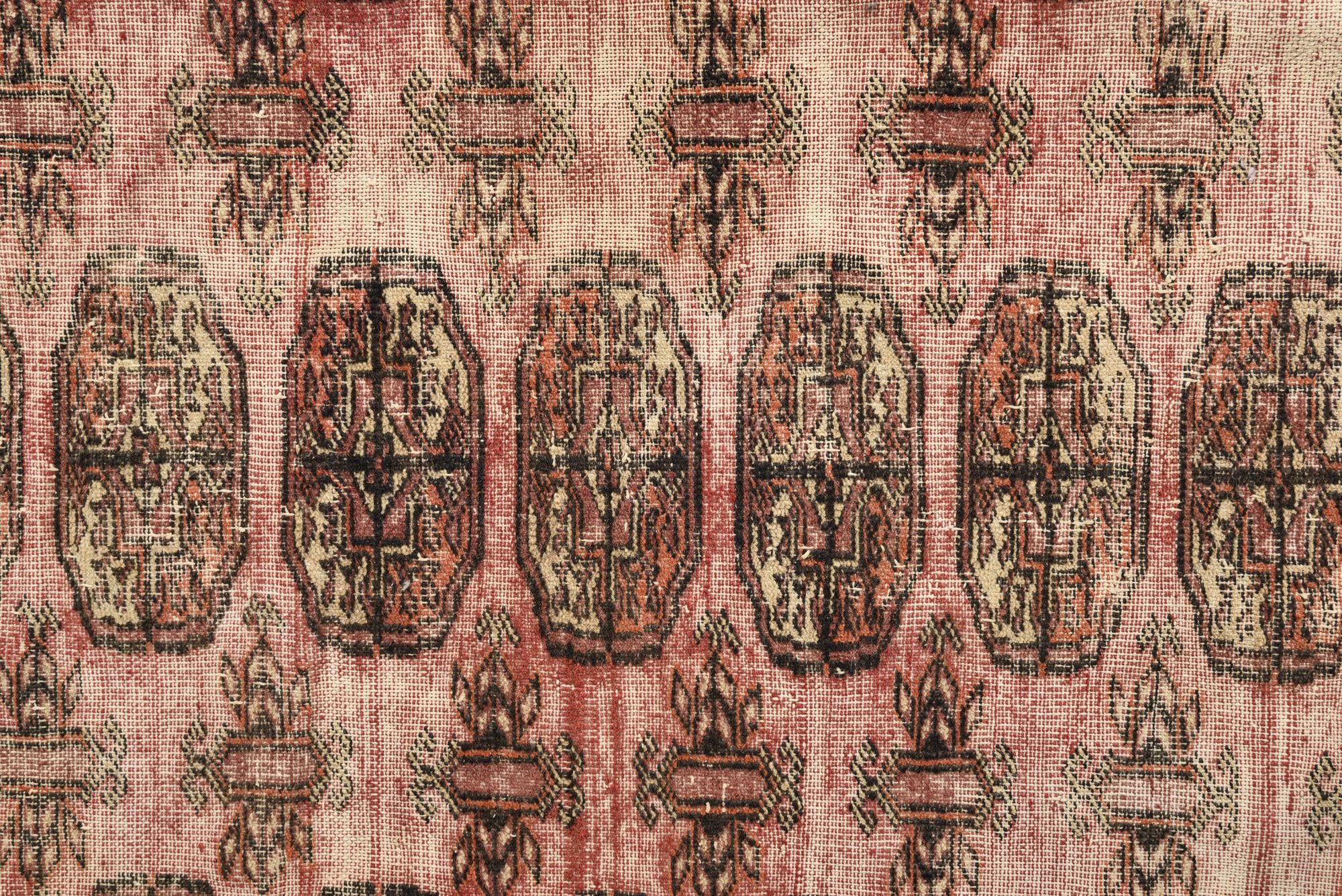 6' 10 x 8' 7 Hand Knotted Ultra Vintage Persian Wool Rug