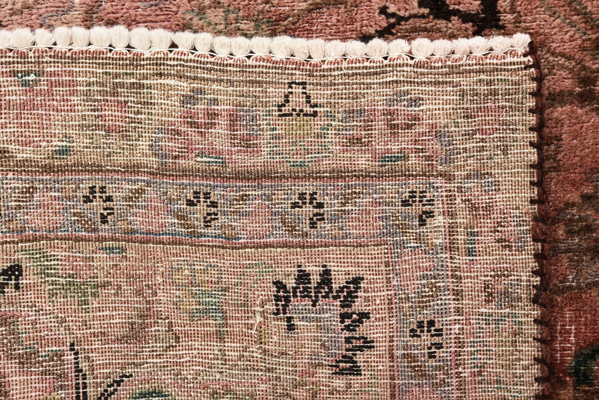 6' 9 x 10' Hand Knotted Ultra Vintage Persian Wool Rug