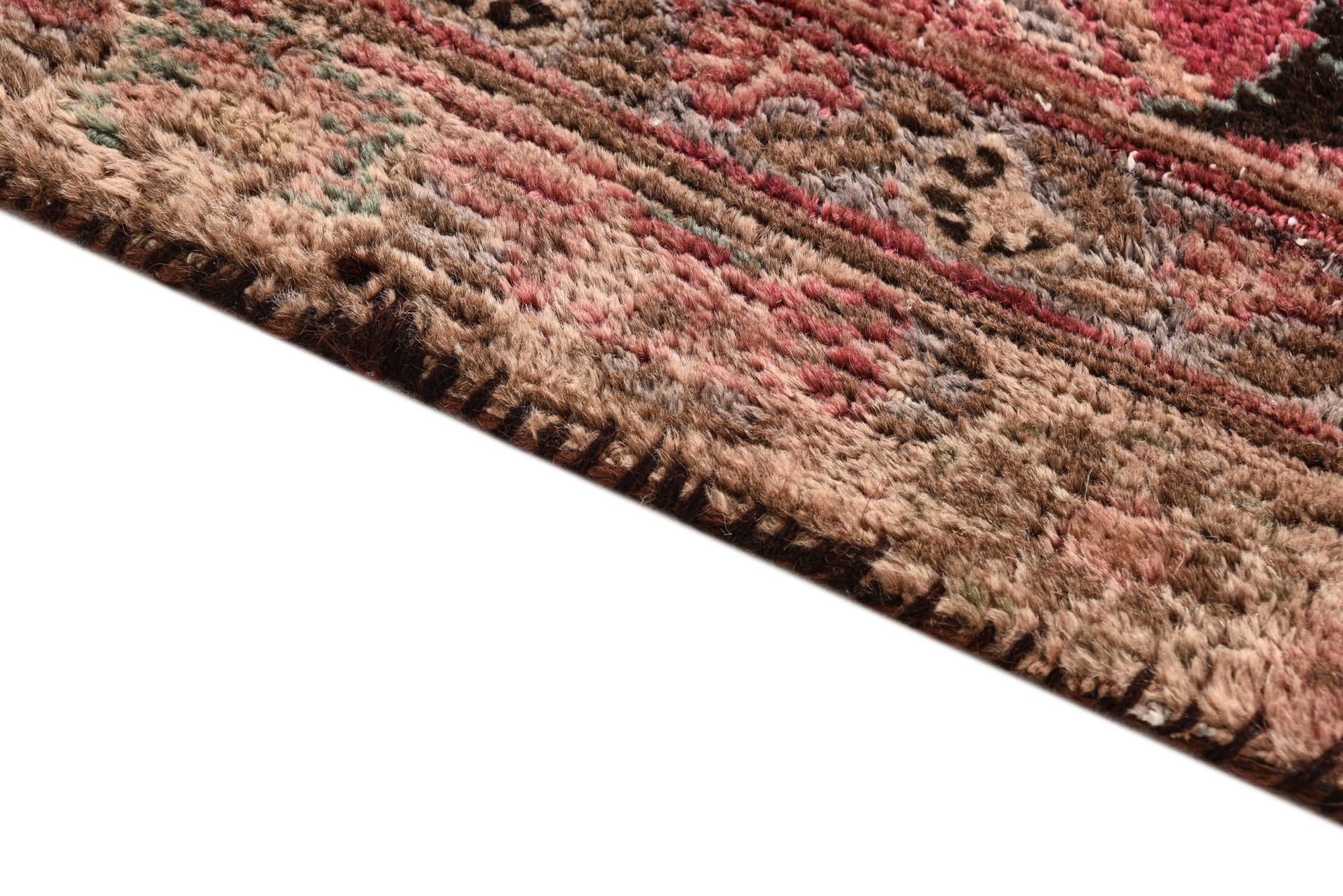 6' 9 x 10' Hand Knotted Ultra Vintage Persian Wool Rug