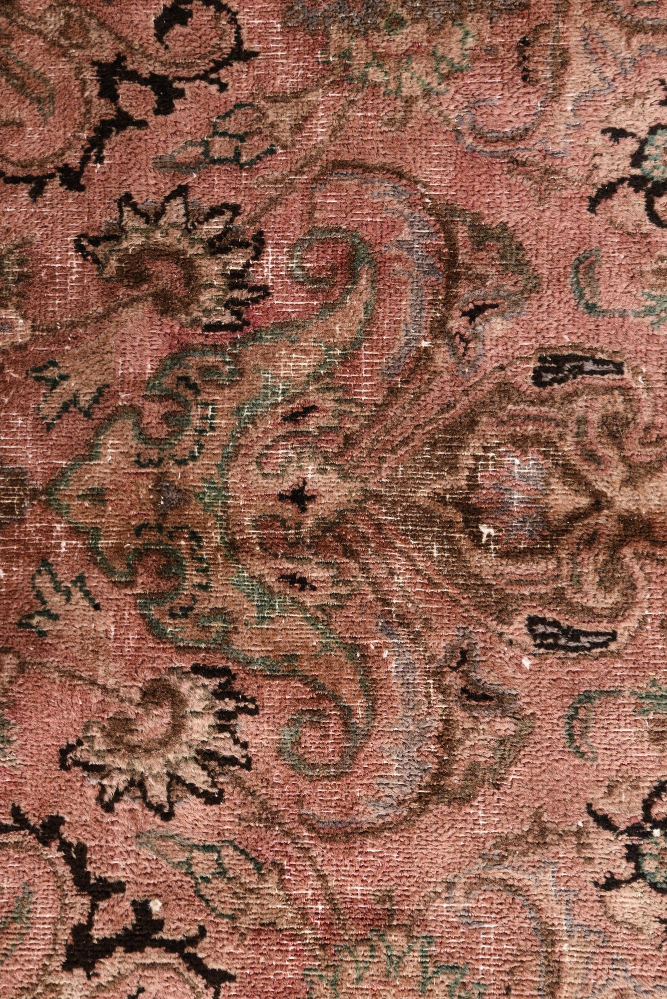 6' 9 x 10' Hand Knotted Ultra Vintage Persian Wool Rug