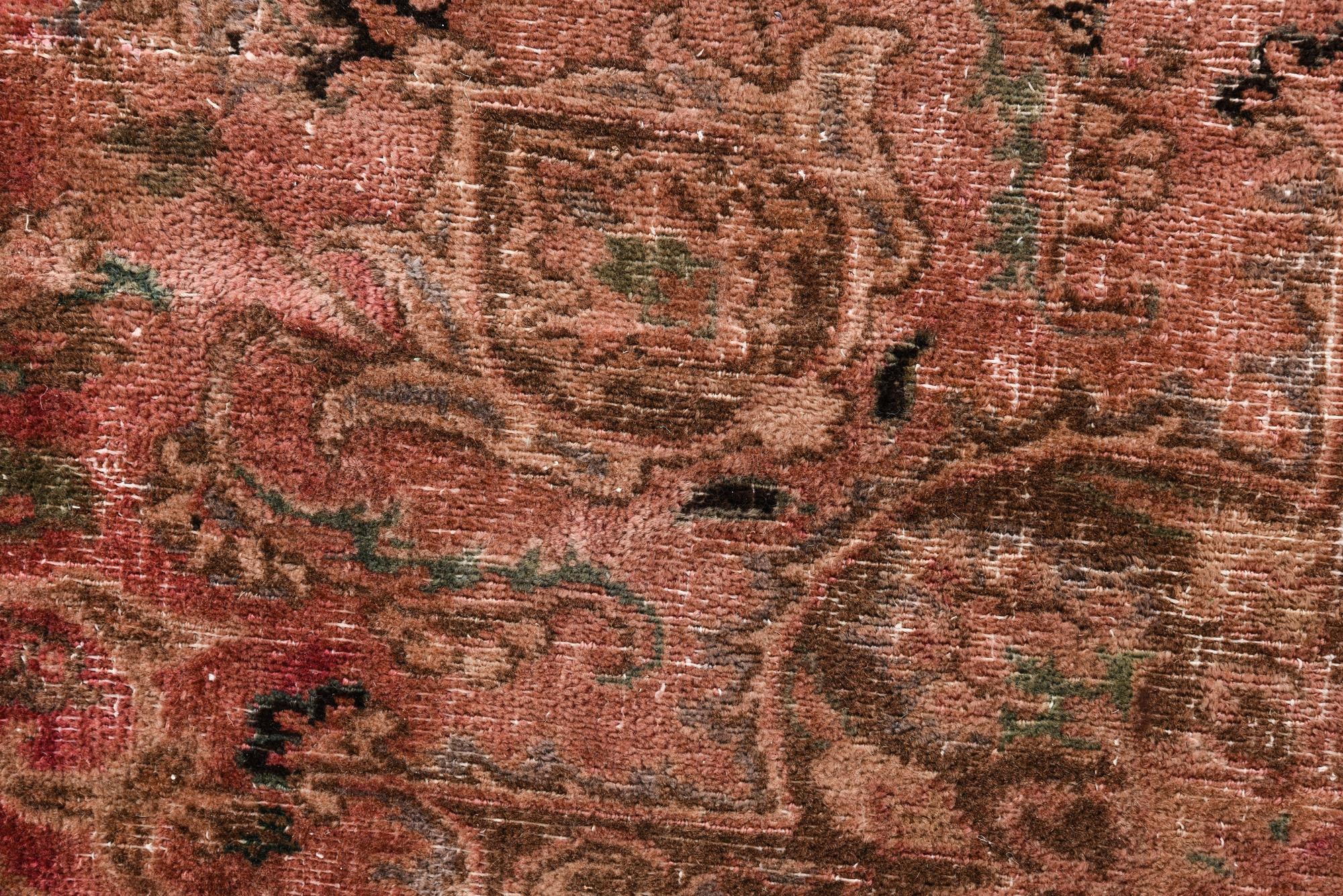 6' 9 x 10' Hand Knotted Ultra Vintage Persian Wool Rug