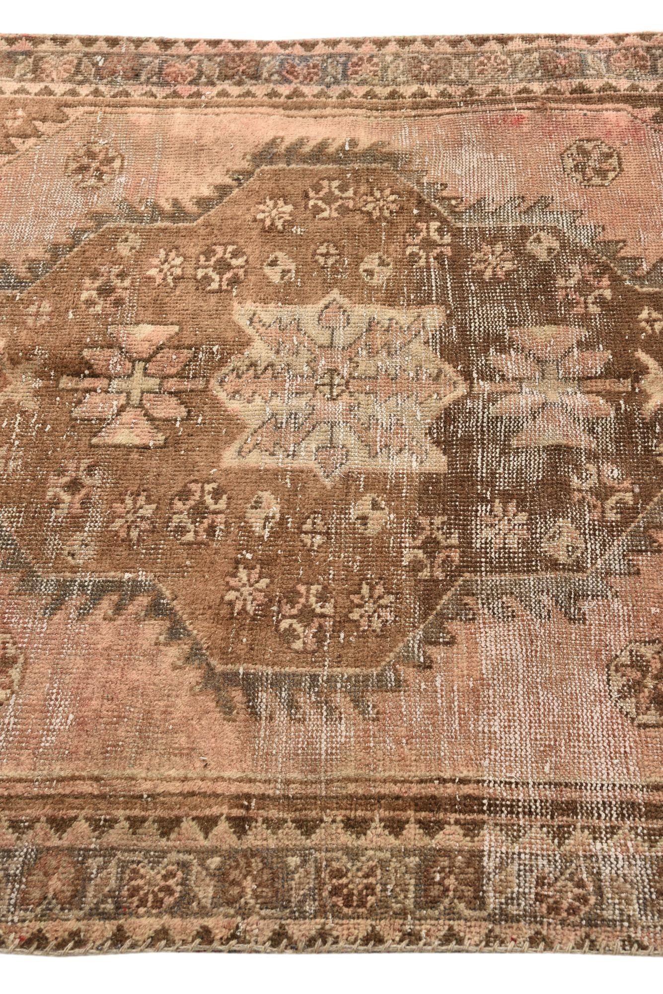 4' x 6' 10 Hand Knotted Ultra Vintage Persian Wool Rug