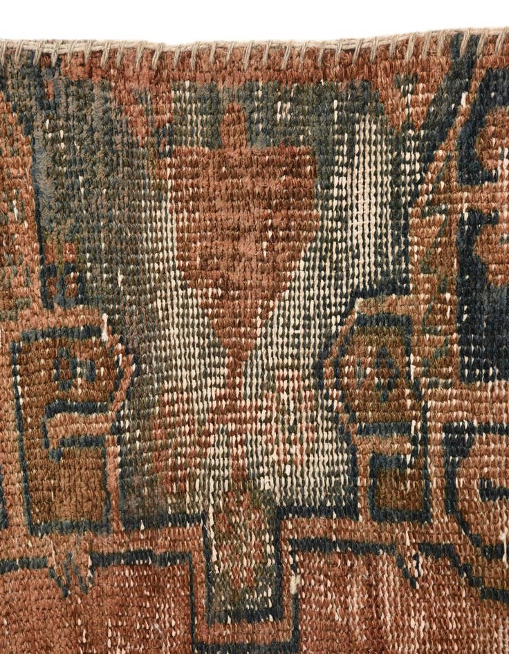 Detail image of 4' 6 x 6' 3  Hand Knotted Ultra Vintage Persian Wool Rug