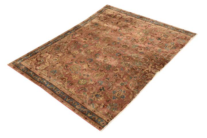3' 9 x 4' 8 Hand Knotted Ultra Vintage Persian Wool Rug